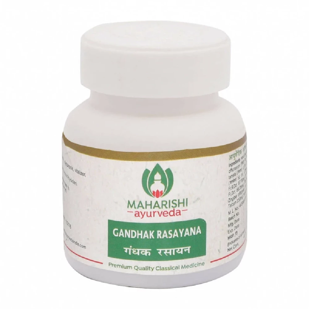Maharishi Ayurveda Gandhak Rasayana Tablets, 40 Tablets-1.webp